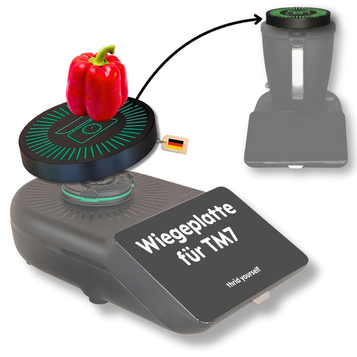 Waageplatte V2 für Thermomix TM7 Vorwerk Waagenabdeckung Wiegeplatte Zubehör Wiegeplatte V2, Wiegepl