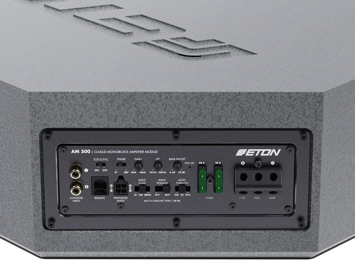 ETON Res 10 AR – Flacher Aktiv-Subwoofer für Reserverad-Mulde, aktive Bassreflex Bassbox mit potente
