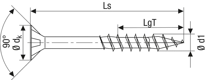 SPAX Holzbauschraube, 8,0 x 400 mm, 50 Stück, T-STAR plus, Senkkopf, Teilgewinde, 4CUT, WIROX A3J, 1