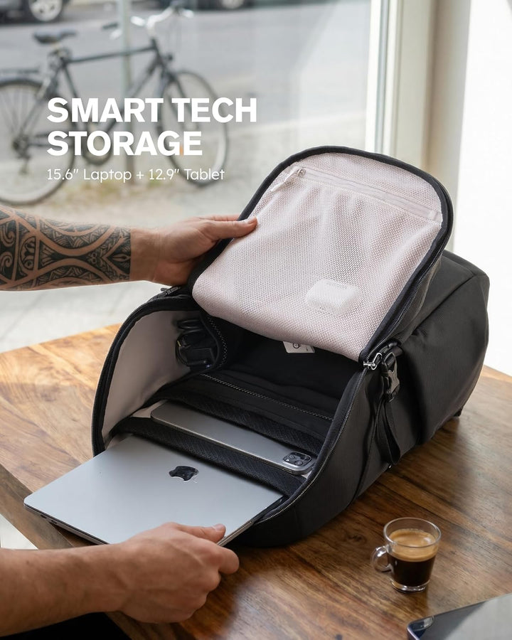 Tolaccea Reiserucksack Handgepäck Flugzeug 30L - Business Rucksack mit 15,6 Zoll Laptopfach, Arbeits