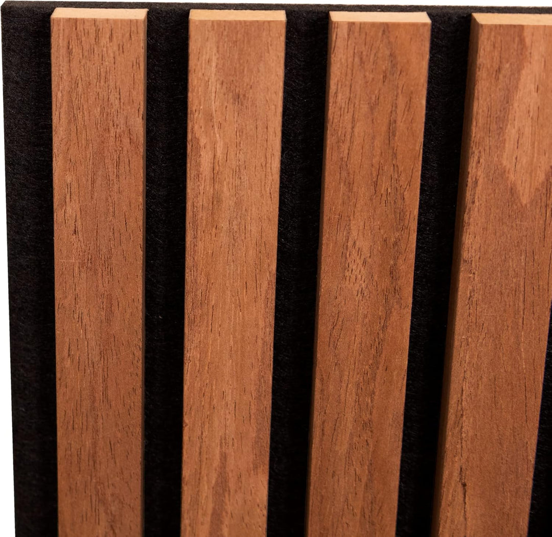 NEU.HOLZ Akustik Wandpaneele Vang 4er Set Wandverkleidung zum Kleben und Schrauben 2,88 m² Holzfurni