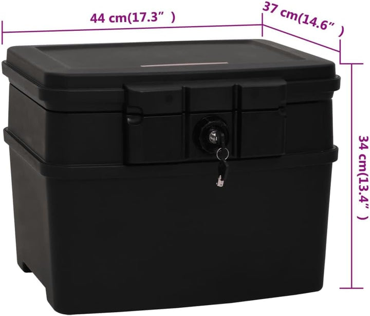 vidaXL Tresor Safe Box Haussafe Geldschrank Möbeltresor Wertschutzschrank Tresorbox mit Schlüssel Fe