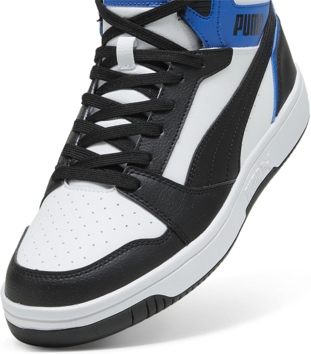 PUMA Unisex Rebound V6 Sneaker 36 EU Puma Black Puma White Puma Team Royal, 36 EU Puma Black Puma Wh