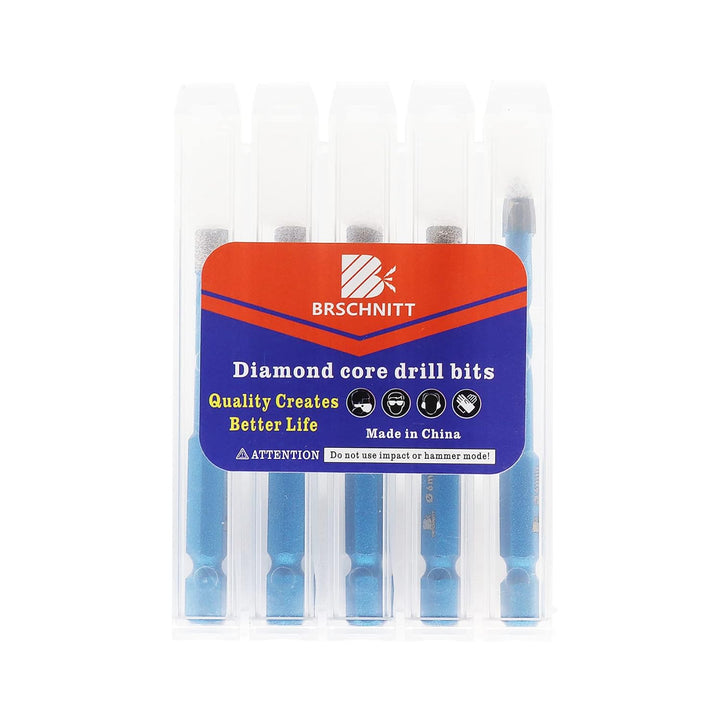 Diamantbohrer Fliesenbohrer Set 6/8/10mm - BRSCHNITT 5 Stück Sechskant-Schaft fliesenbohrer set- Loc