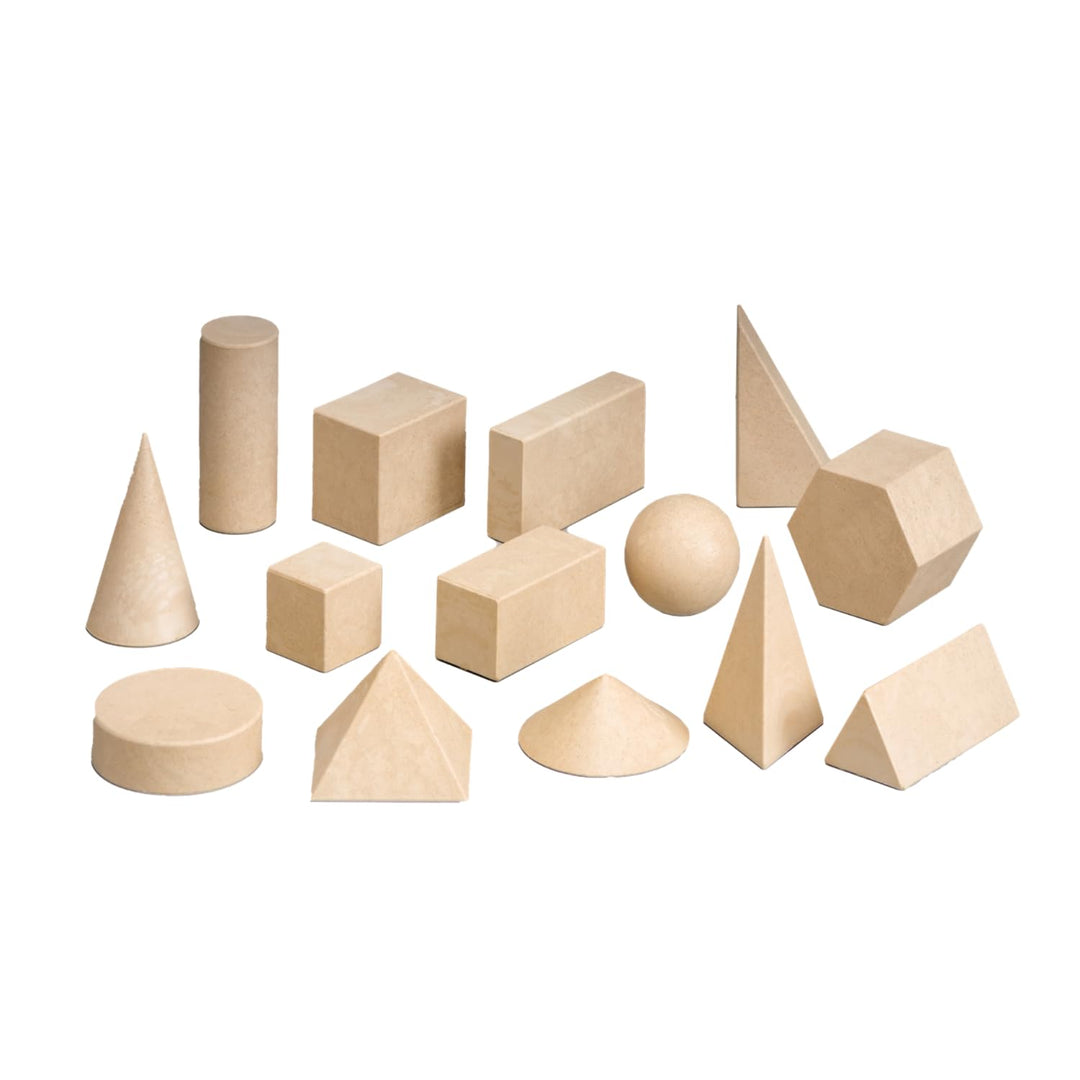 14 geometrische Figuren -- Geometrische Körper Set -- 1.-4. Klasse -- aus stabilem zertifiziertem RE
