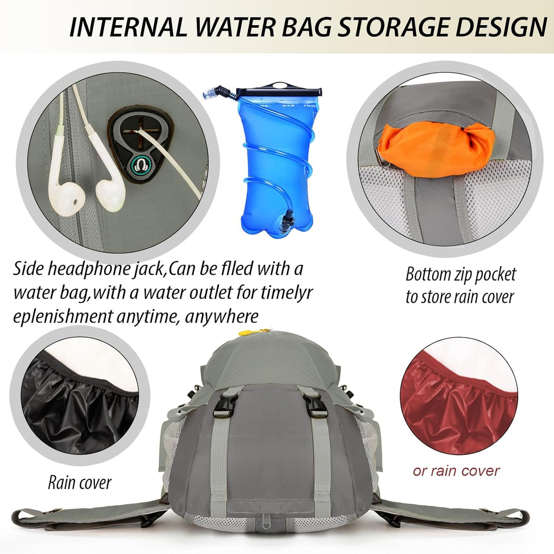 AONETIGER 30L Wanderrucksack Herren Damen Leicht Trekkingrucksack Wasserdicht Reiserucksack mit Rege