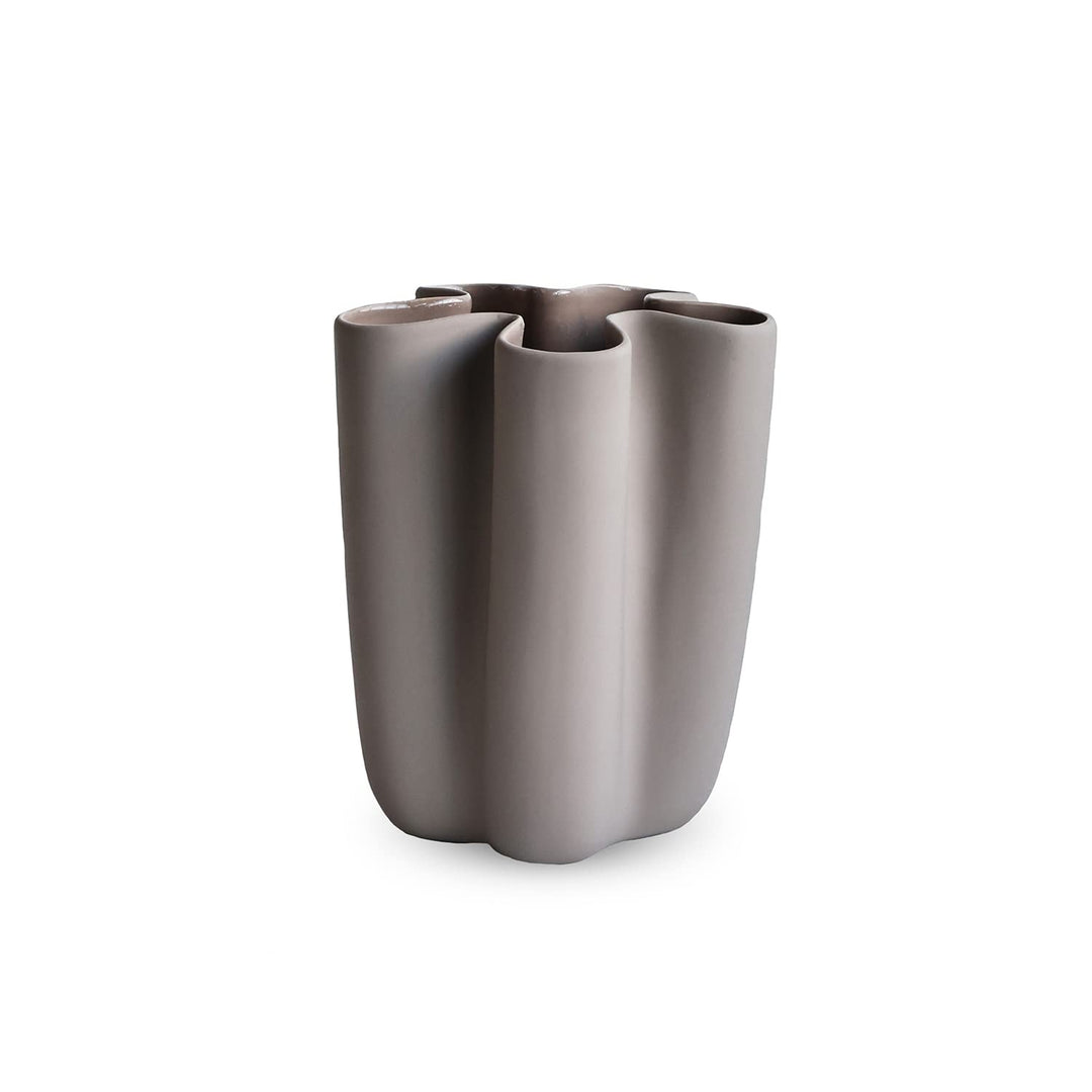 Cooee Design Tulipa Vase 20cm Sand, Keramik, Tulpenvase, Sandfarbe W: 12, L: 12, H: 20 CM Sandfarbe,