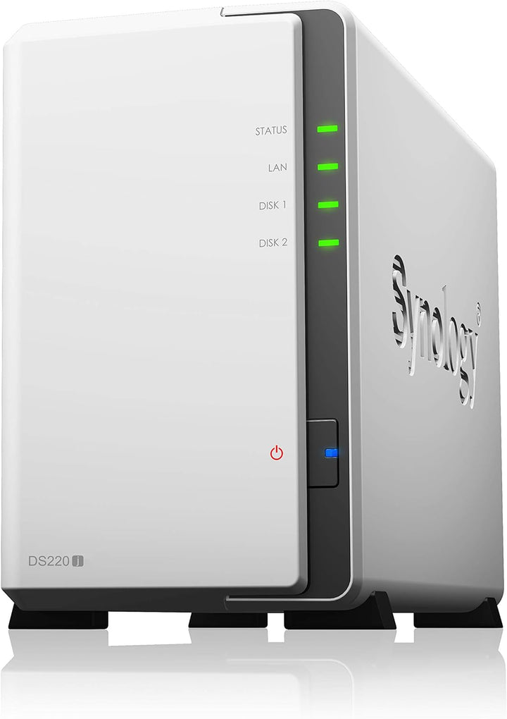 Synology DS220j 8 TB 2 Bay Desktop NAS-Lösung | Installiert mit 2 x 4 TB Seagate IronWolf-Laufwerken