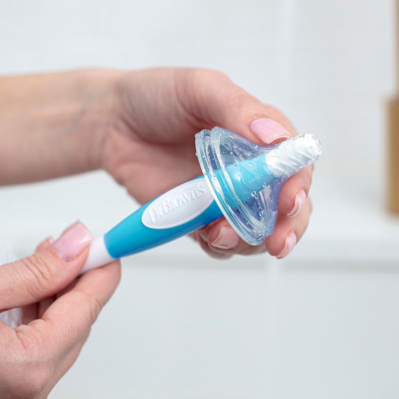 Dr. Brown's Natural Flow Options+ Anti-Colic Babyflasche, Geschenkset, Blau, blau