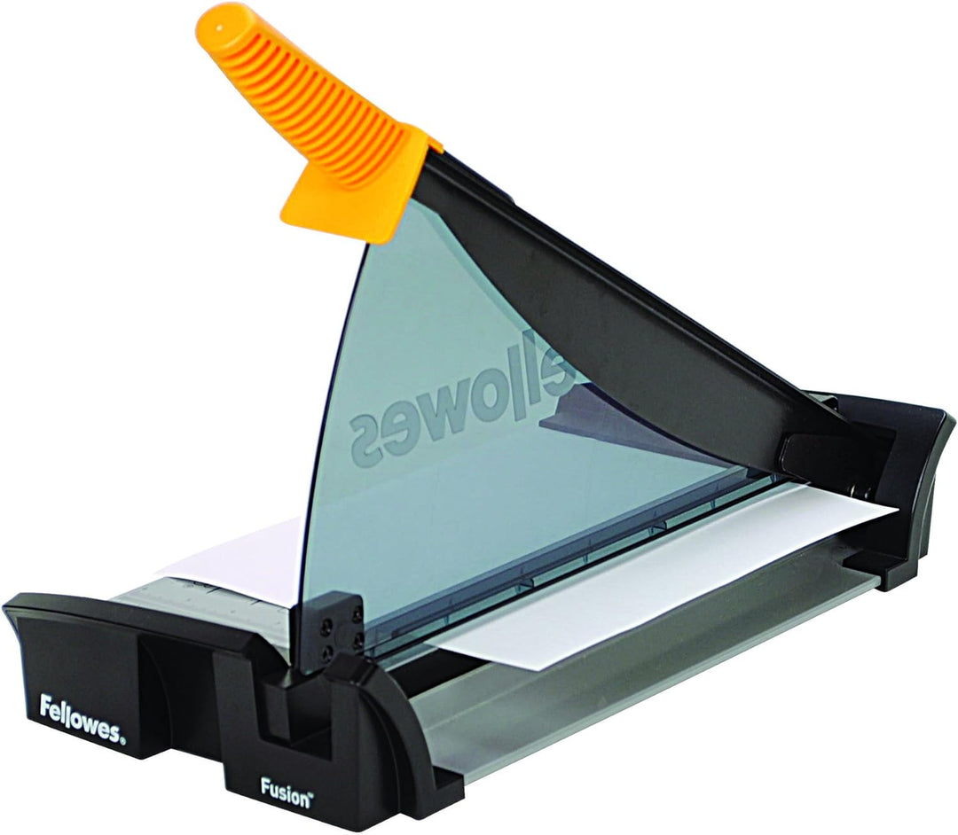 Fellowes Kleinbüro Hebelschneidemaschine Fusion A4 schwarz/metallic, A4