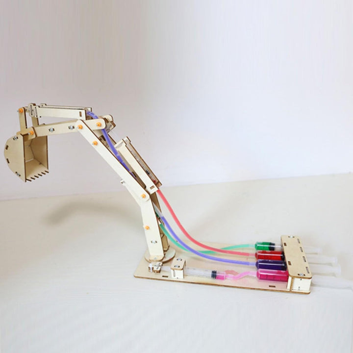 Hydraulikbagger Modell, STEM Spielzeug für, Wissenschaftliches Experiment aus Holz, Lernspielzeug, K