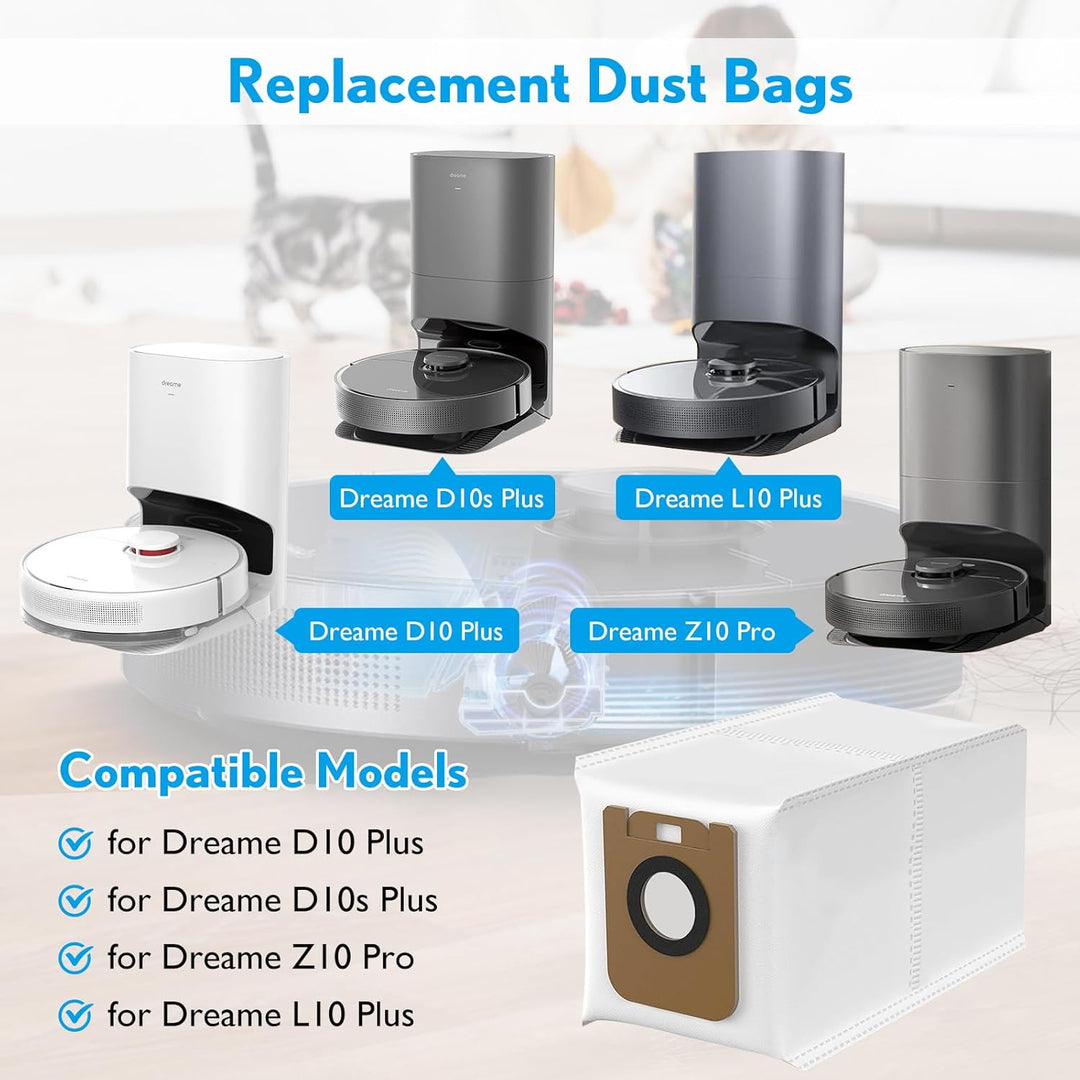 DOBIGER 10 Stück Staubbeutel Kompatibel mit Dreame D10 Plus / D10s Plus / L10 Plus, D10