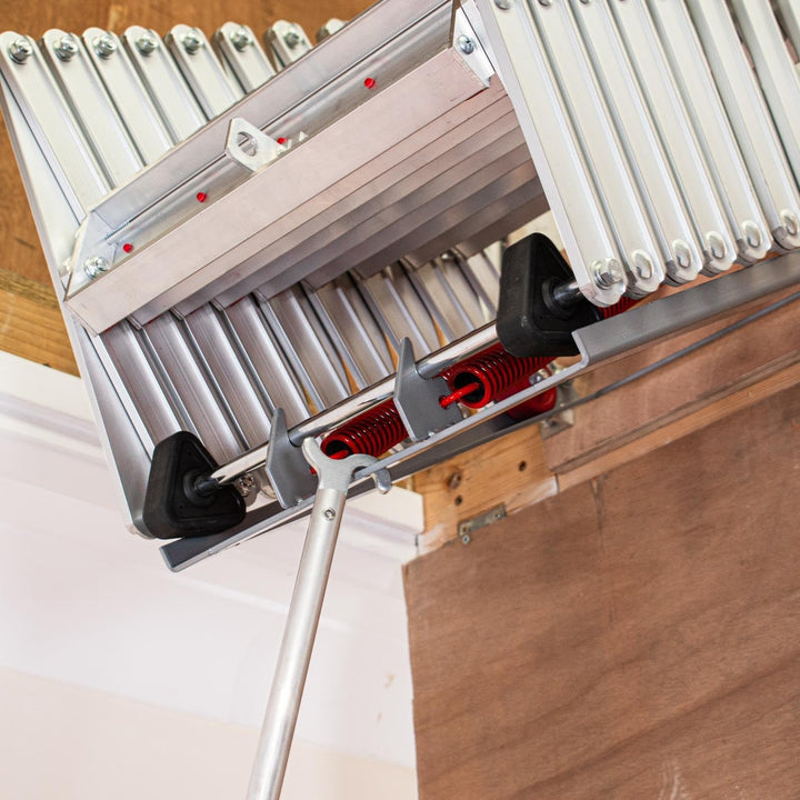 BPS Ziehharmonika-Loftleiter – einfache Montage (3.05m (10')) 10 ft, 10 ft