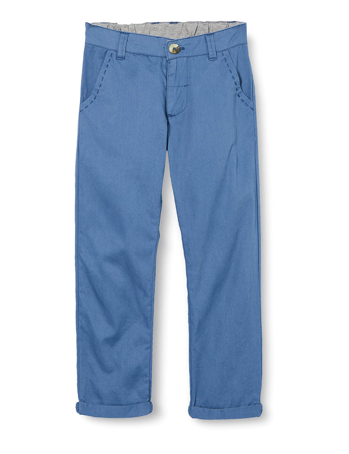 Noa Noa miniature Baby-Boys Boy Basic Chino, Trousers,Long Pants, Moonlight Blue, 12M