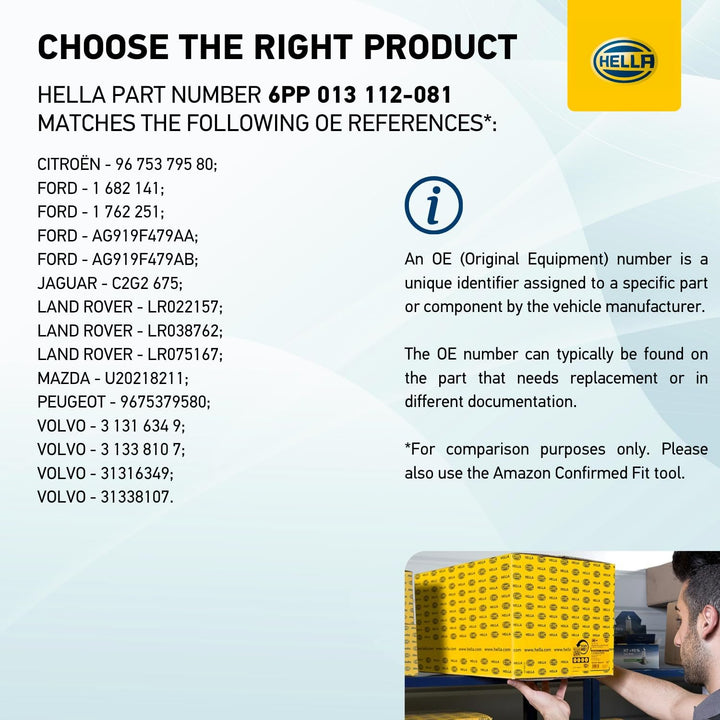 HELLA 6PP 013 112-081 Sensor, Saugrohrdruck