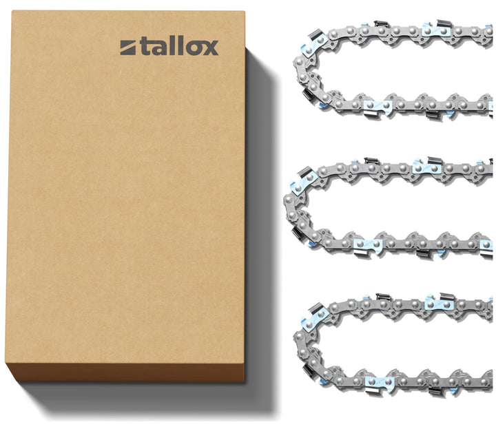 3 tallox Sägeketten 3/8" 1,3 mm 56 TG 40 cm Schnittlänge kompatibel mit Oregon Dolmar Einhell Makita