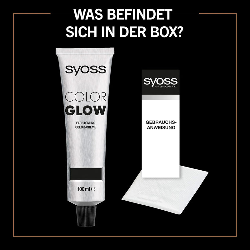 Syoss Color Glow Pflegende Haartönung Roasted Pecan Pantone 17-1052 (3 x 100 ml), semi-permanente Co