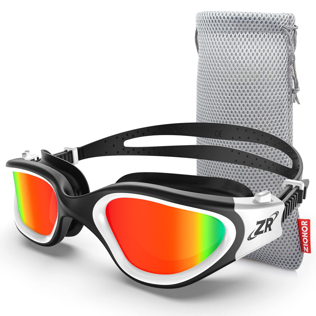 ZIONOR G1 - Polarisierte Schwimmbrille für Unisex und Erwachsene und Damen, beschlagfrei, 100% UV-Sc