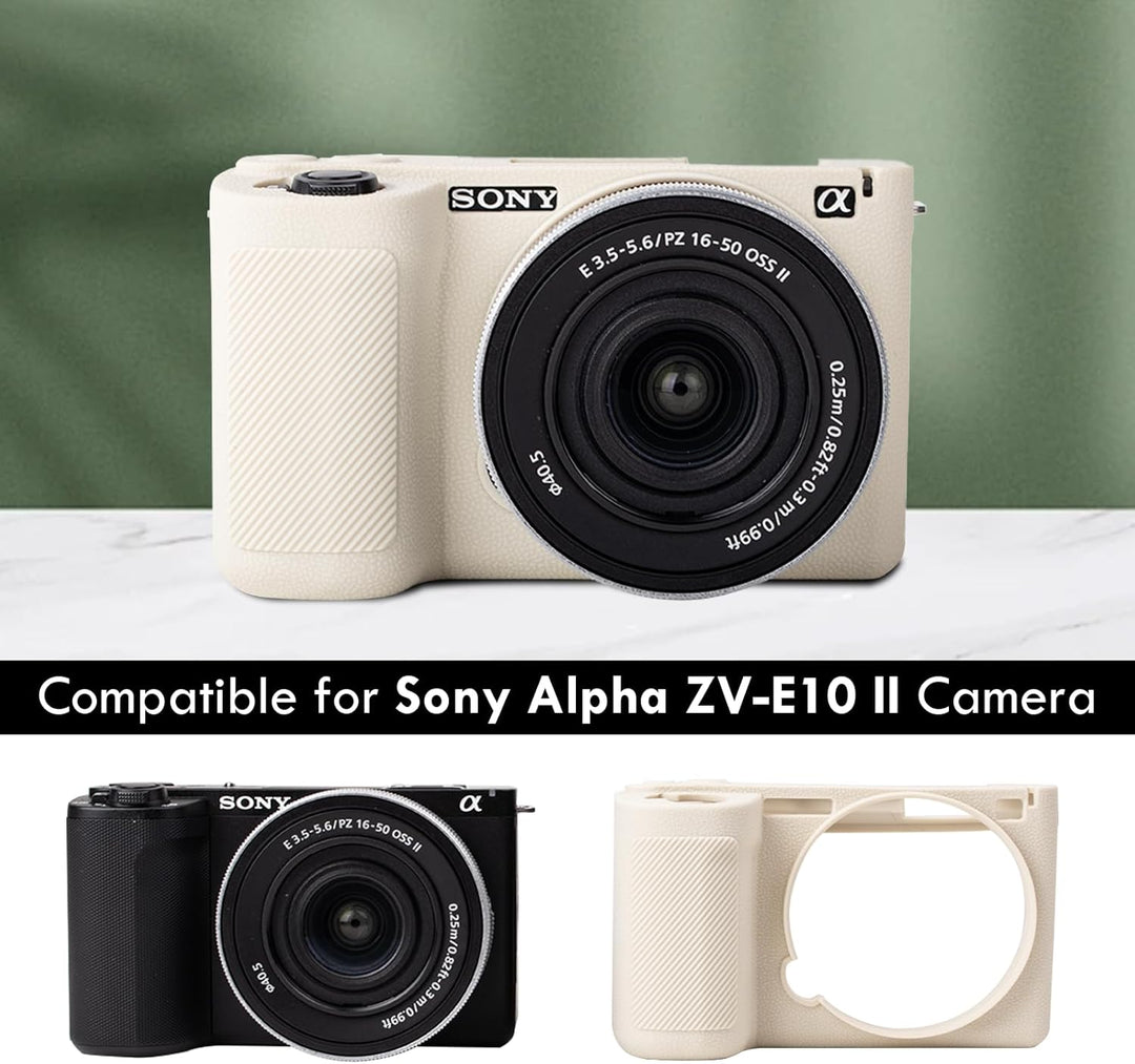 MUZIRI KINOKOO Weiche Silikonhülle für Sony ZVE10 II/ZV-E10 II, Schutz Tasche für Alpha ZV-E10 II/ZV