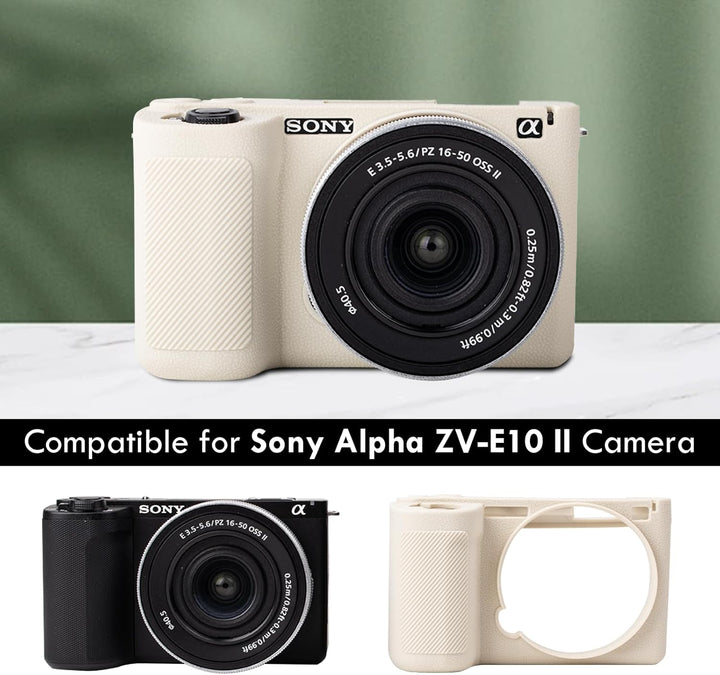 MUZIRI KINOKOO Weiche Silikonhülle für Sony ZVE10 II/ZV-E10 II, Schutz Tasche für Alpha ZV-E10 II/ZV