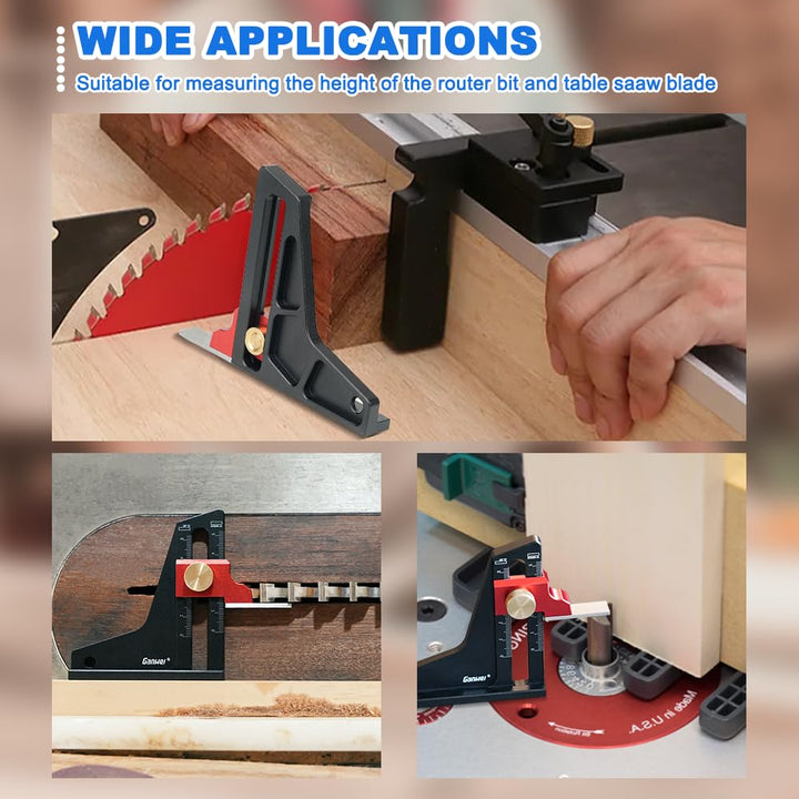 Höhenmesser, Tiefenmesser Aluminiumlegierung, Metrische Höhe Gauge Tiefe Messung, Tiefe Sägelehre Ti