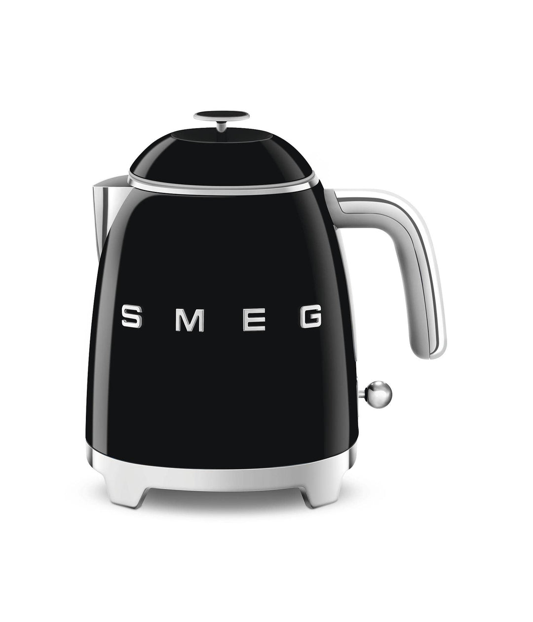 Smeg, Kleiner elektrischer Wasserkocher KLF05BLEU 0,8 L, Edelstahlfilter, Sicherheitsabschaltung, Wa