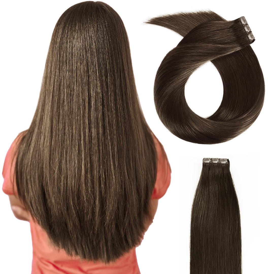 (35cm-55cm) Clip In Extensions Echthaar Set 10pcs 160g 100% Remy Echthaar für Haarverlängerung glatt