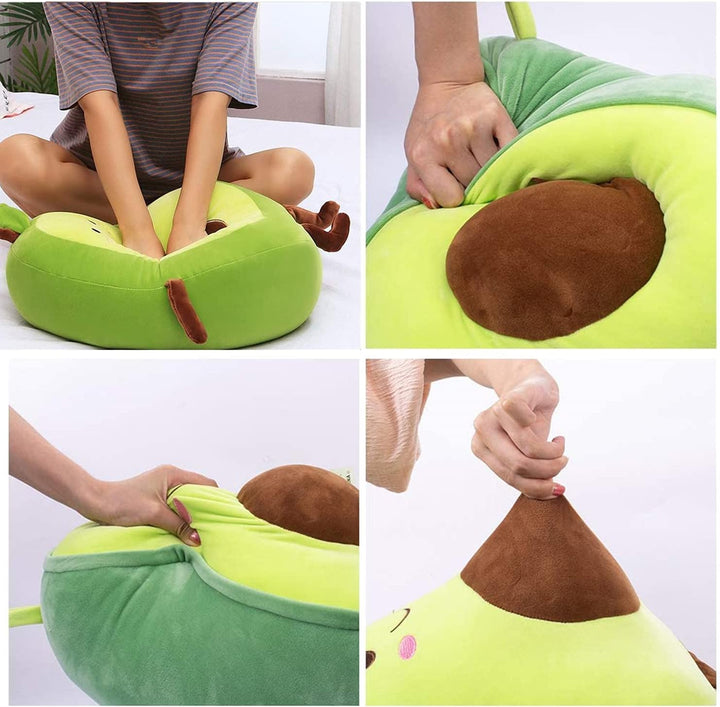 XIAOHONG 60cm Avocado-Frucht-weiches Plüsch-Spielzeug, Avocado-Plüsch-Puppe, niedliches Spielzeug, A