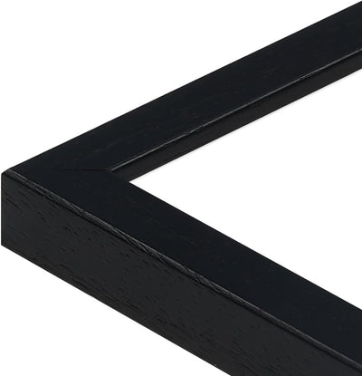 WANDStyle 2er Bilderrahmen-Set Modern 30x45cm I Farbe: Schwarz, gemasert I Fotorahmen I klassischer