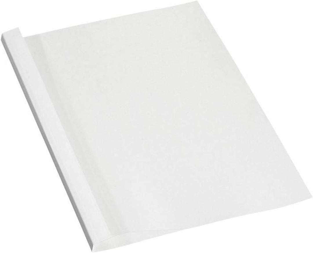 Fellowes Thermobindemappen Standard, 150 Mikron Vorderseite (PVC) / 200g/m² Rücken (glänzend), weiss