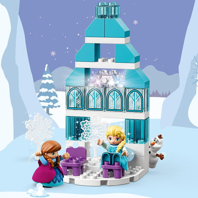 LEGO 10899 DUPLO Princess Frozen Elsas Eispalast, Bauset mit einem Leuchtstein, Prinzessin ELSA und