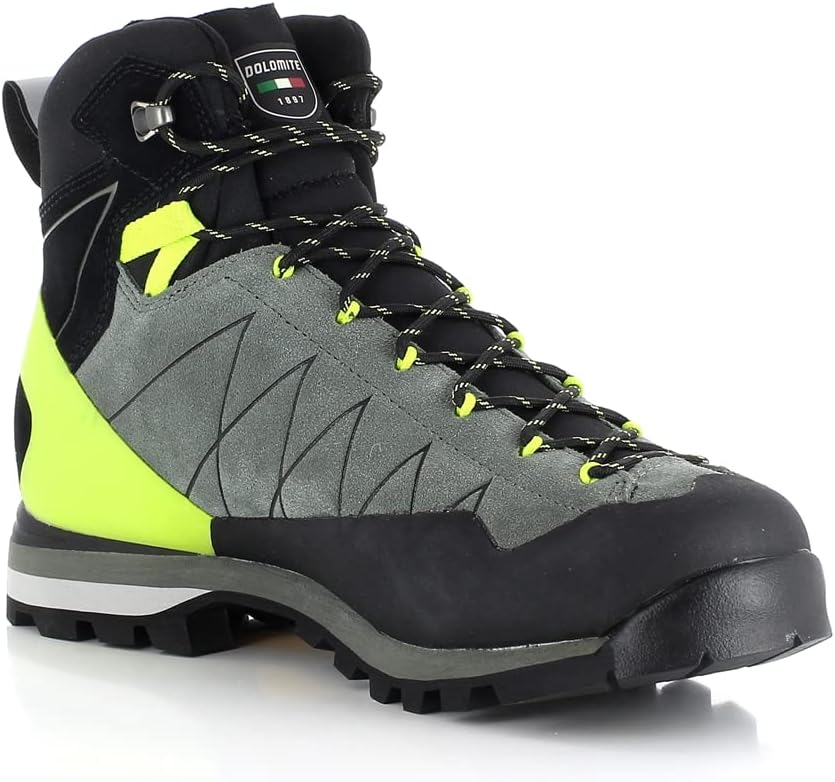 Dolomite Herren Crodarossa Hi GTX Stiefel Bootsschuh 42 EU Silber Grün Limettengrün, 42 EU Silber Gr