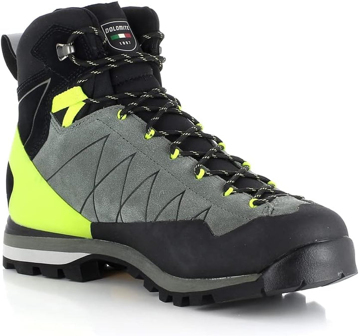 Dolomite Herren Crodarossa Hi GTX Stiefel Bootsschuh 42 EU Silber Grün Limettengrün, 42 EU Silber Gr