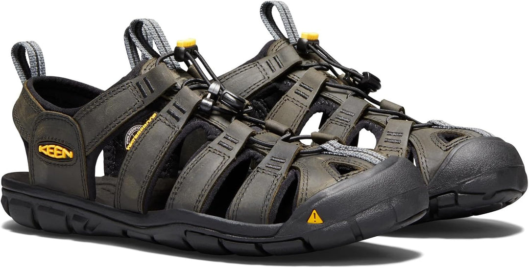 KEEN Clearwater CNX Herren Sandalen 44 EU Magnet Black Leder, 44 EU Magnet Black Leder
