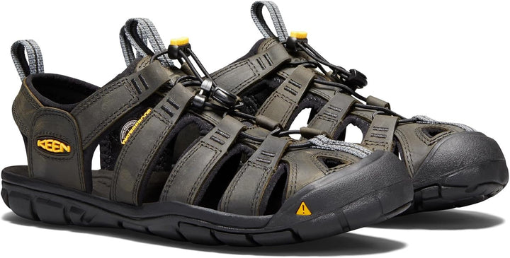 KEEN Clearwater CNX Herren Sandalen 44 EU Magnet Black Leder, 44 EU Magnet Black Leder