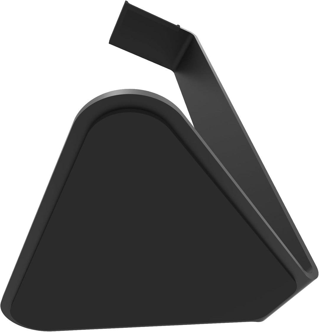 Kanto H1 Universal Headphone Stand with Curved Silicone Padding | Black, Black