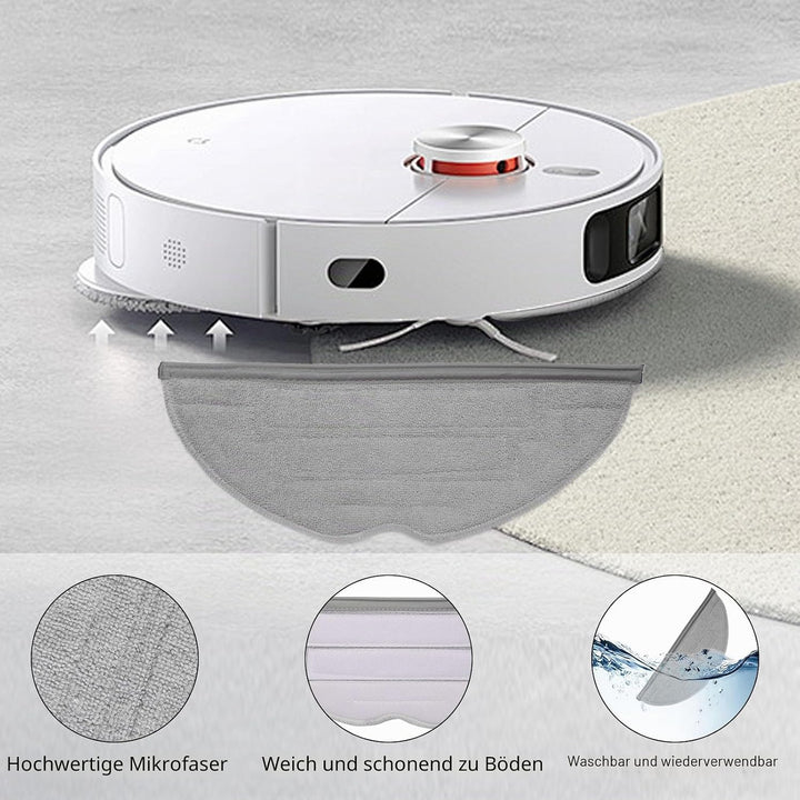 Zubehörset für Roborock S8 Pro Ultra 4*Saugroboter, Ersatzteile Enthält Hauptbürsten Filter Staubbeu
