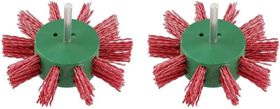 kwb Fächer-Bürste, fein, Schleif-Nylon, Ø 100 mm für Holz, Metall und Buntmetall, Nylonbürste für Bo