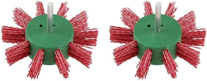 kwb Fächer-Bürste, fein, Schleif-Nylon, Ø 100 mm für Holz, Metall und Buntmetall, Nylonbürste für Bo