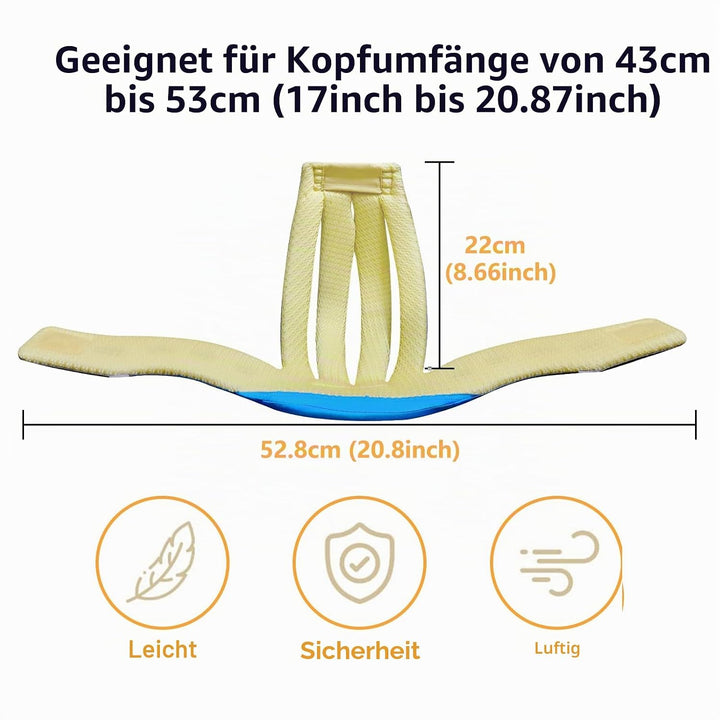 IULONEE Baby Helm Kleinkind Schutzhut Kopfschutz Baumwolle Hut Verstellbarer Schutzhelm Blau, Blau