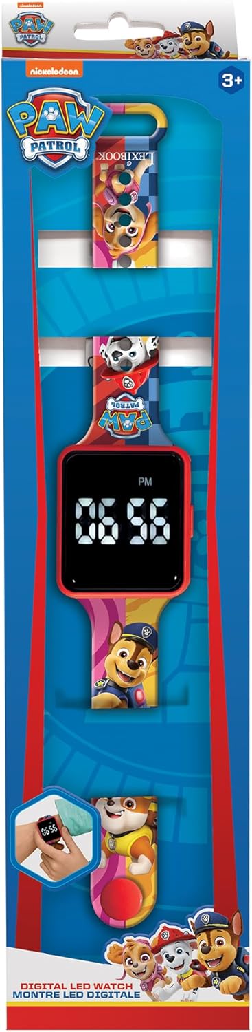 Lexibook, Paw Patrol, Digital Display Clock, 12 oder 24 Stunden Anzeige, DMW060PA (Packung mit 2) Ei