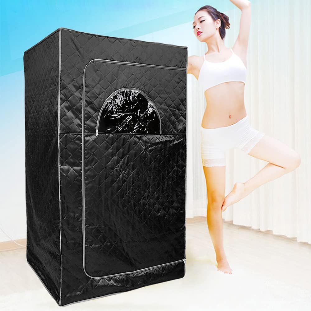 Tragbare Sauna Willowybe，Mini Dampfsauna für Zuhause，Einzel Portable Sauna Raum Kann Müdigkeit Linde