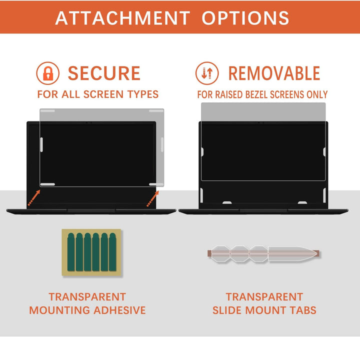 HaruYo Laptop Blickschutzfilter 11.6 Zoll 16:9, Notebook Privacy Filter, Anti-Spy Blickschutzfolie A