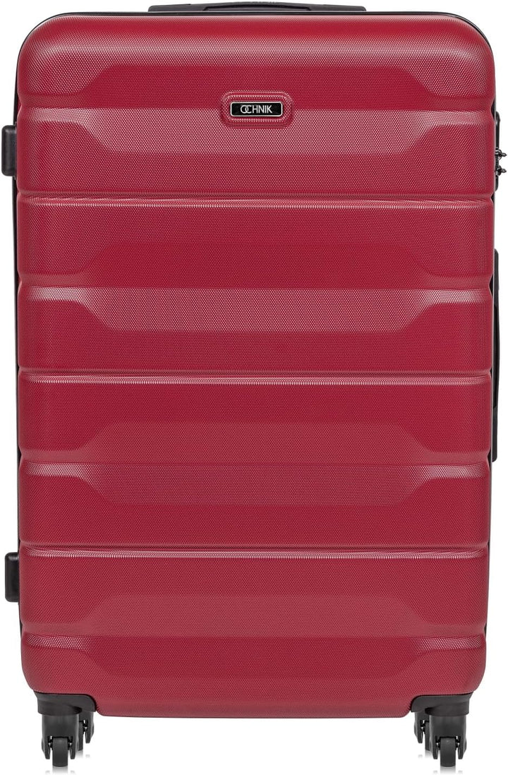OCHNIK Grosser Koffer | Hartschalenkoffer | Farbe: Rot | 76x49x29 cm | Grösse: L | Reise-Koffer mit