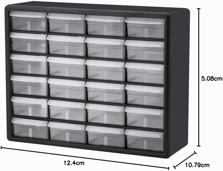 Akro-Mils 24 Schrank 10724, Kunststoffteile, Aufbewahrungs- und Bastelschrank, 50,8 cm B x 15,2 cm T