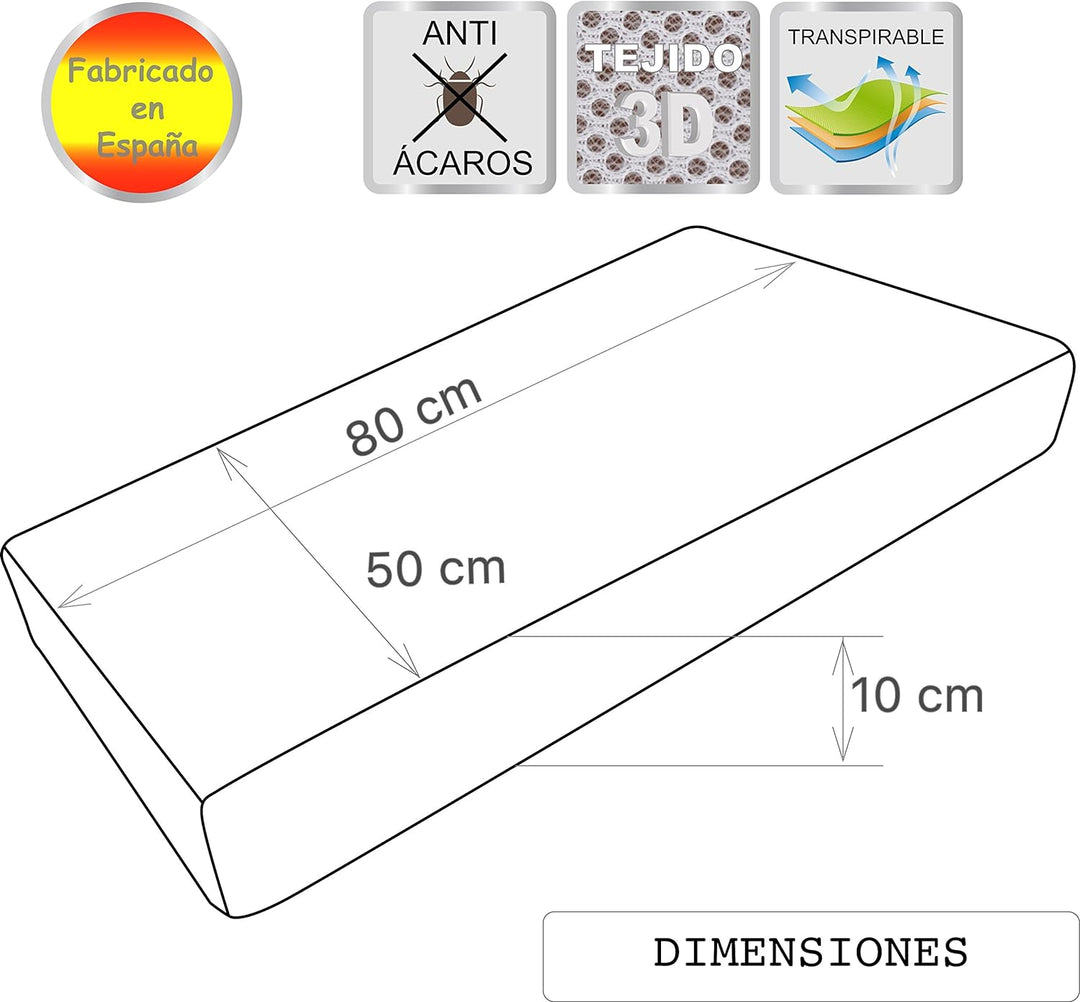 PEKITAS Matratze für Beistellbett 50x80 cm Kompatibel Mit Chicco Next2Me Kinderkraft UNO und Andere
