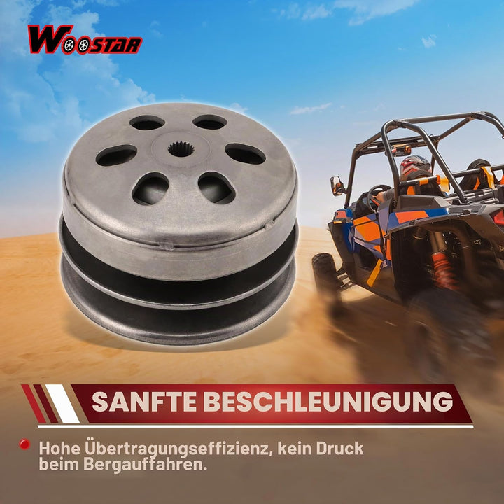 WOOSTAR Komplette Hintere Kupplung Ersatz für 4 Stroke GY6 125ccm 150ccm Roller Go Kart ATV 4 Wheele