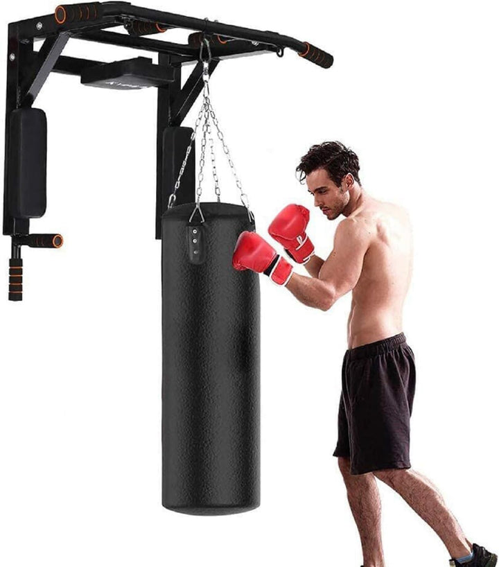 Klimmzugstange Wandmontage aus Metall, bis 200 kg belastbar | Klimmzugstange für Heimtraining mit er