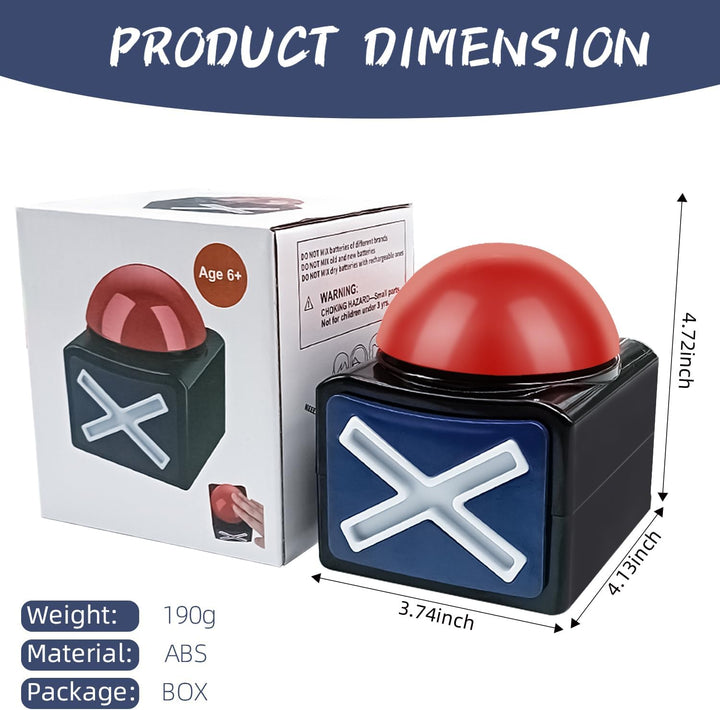 Spiel Antwort Buzzer mit Licht und Ton Trivia Quiz Got Talent Buzzer pro Game Show,Leuchtender und k