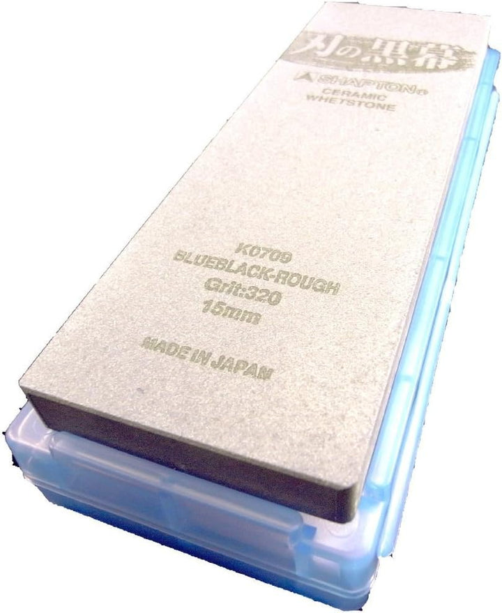 SHAPTON Ha No Kuromaku Keramik-Schleifstein (D-Set) grobe Körnung (#320) + mittlere Körnung (#1000)